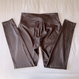 Faux leather leggings